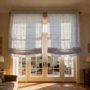 Silver Toned Light Filtering Curtains